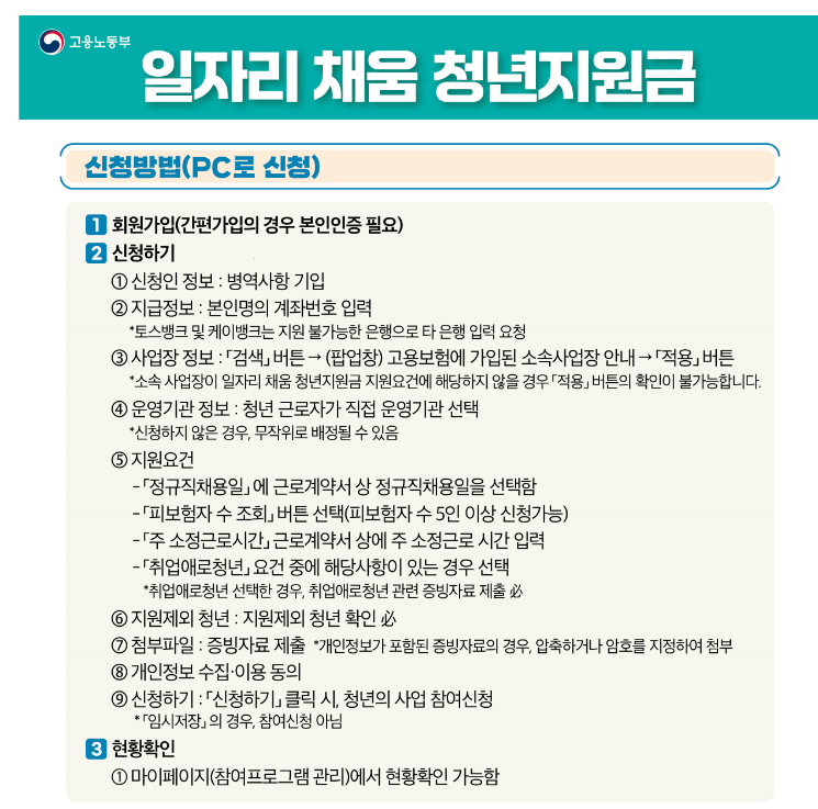 일자리 채움 청년지원금