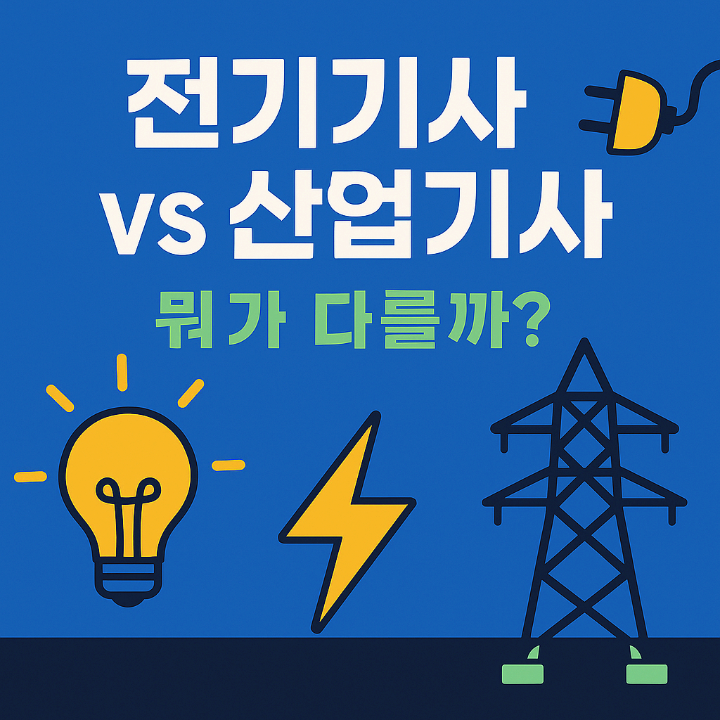 전기기사 vs 전기산업기사 차이 총정리 - 응시자격/시험 난이도/취업 진로 비교