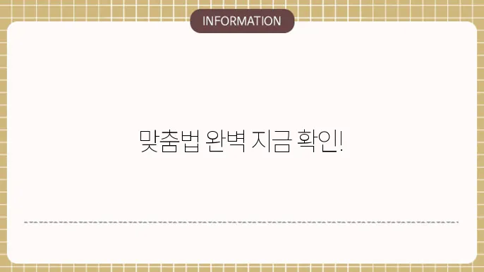 사람인 맞춤법 검사기 바로가기 (기능 설명)