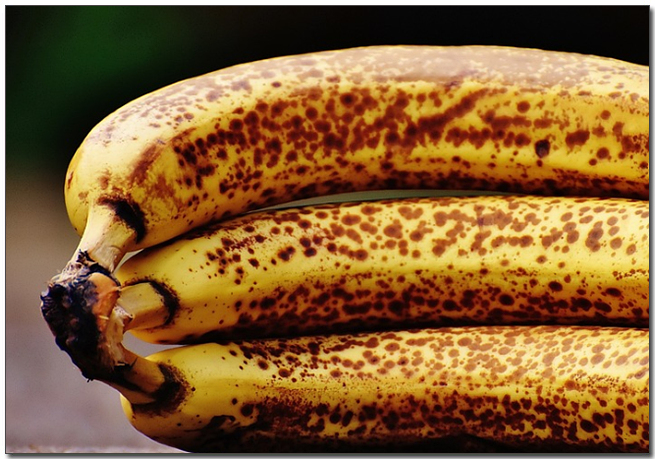 익어서 반점이 생긴 바나나