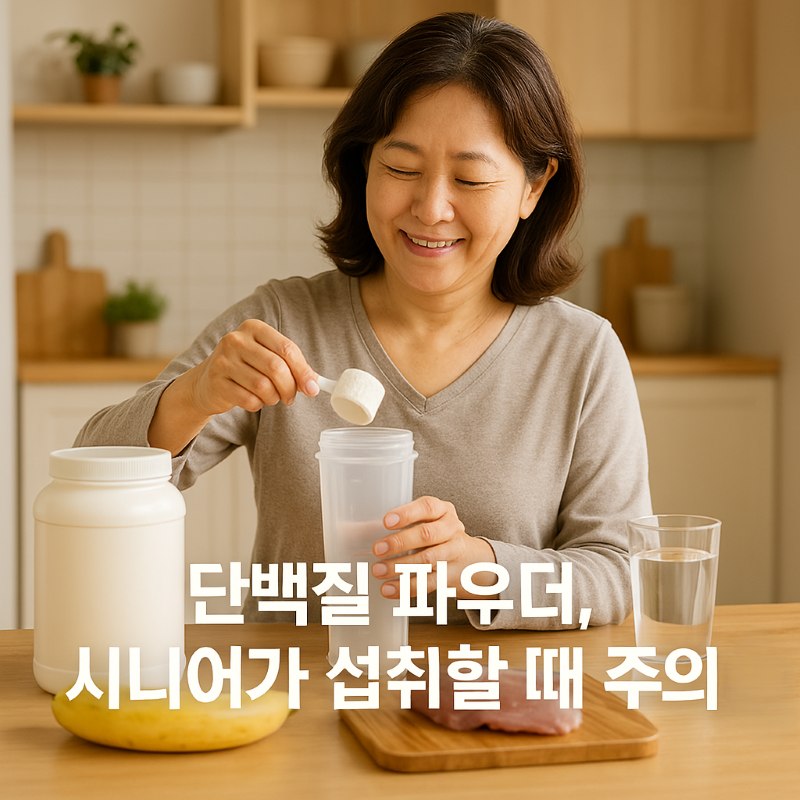 단백질 파우더 시니어가 섭취할 때 주의사항