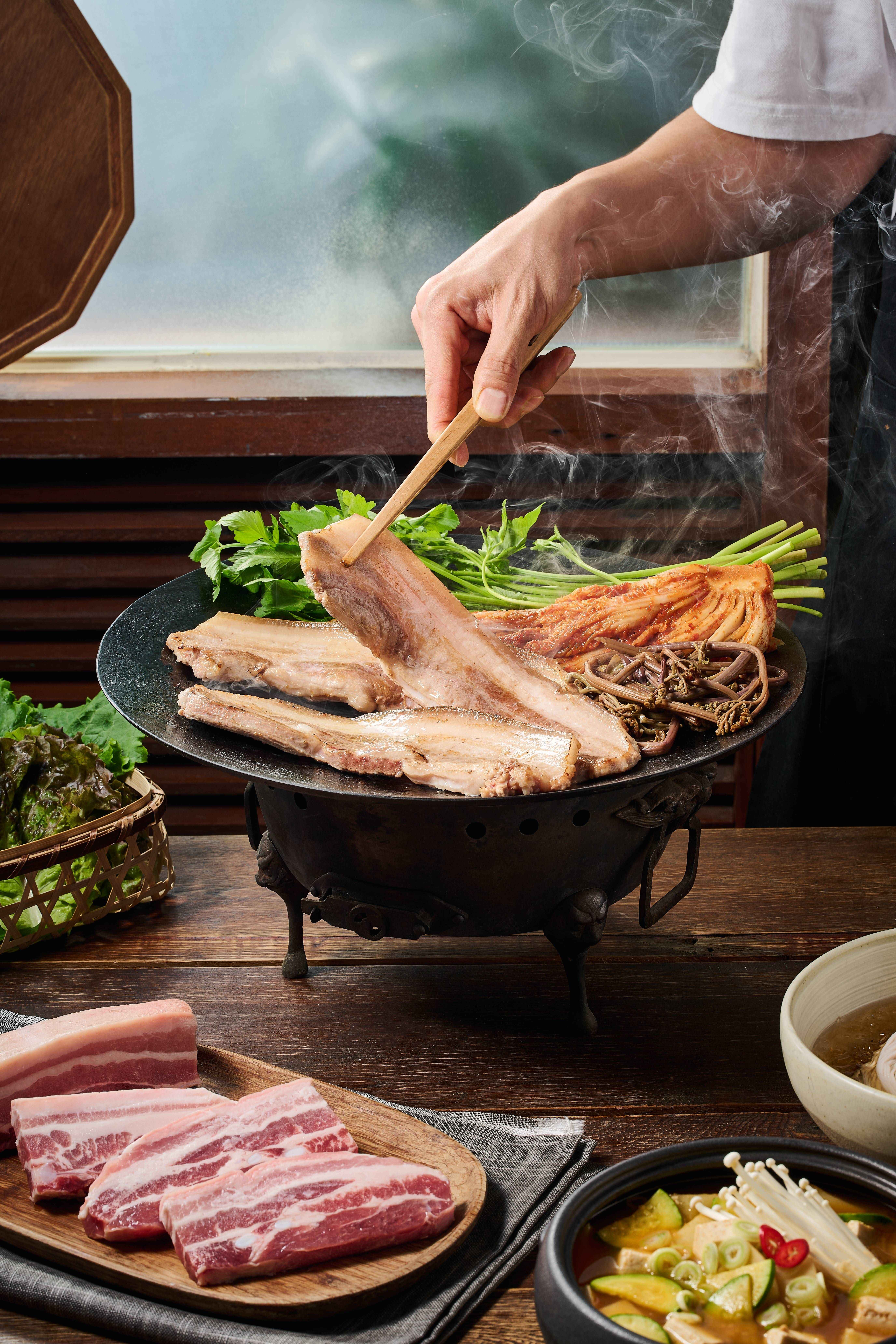 미나리 삼겹살