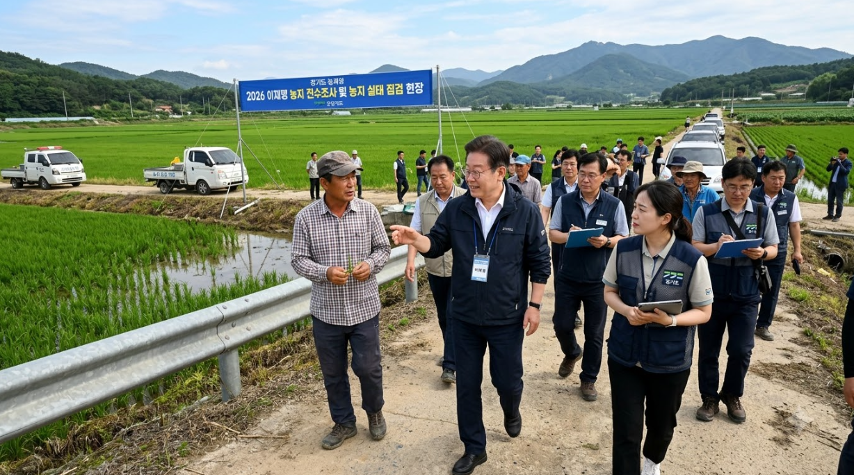 이재명 농지 전수조사 및 농지 실태 점검 현장