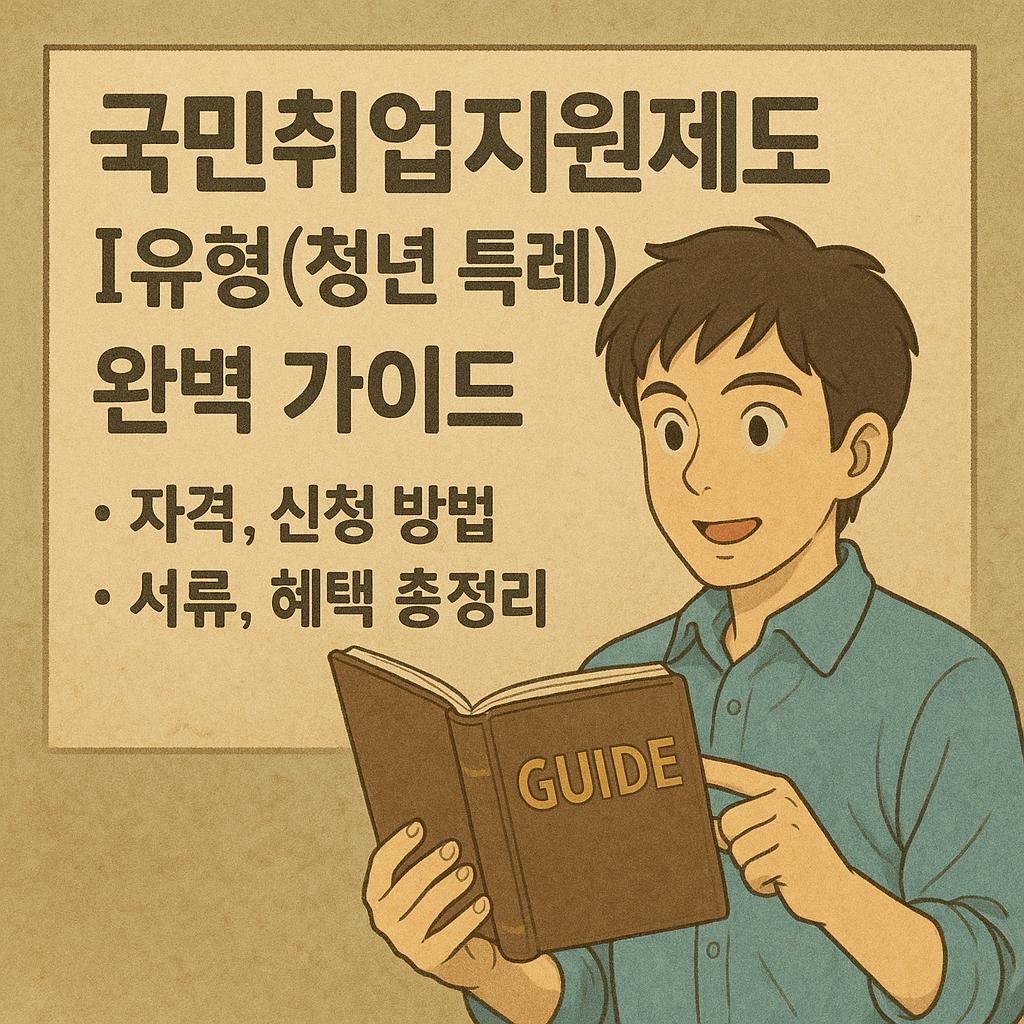 국민취업지원제도 I유형(청년 특례) 완벽 가이드 – 자격, 신청 방법, 서류, 혜택 총정리