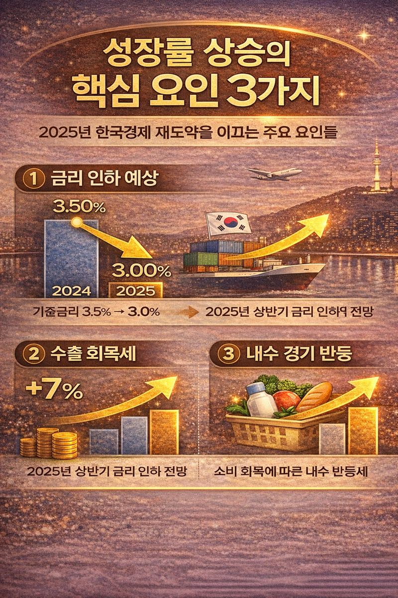 성장률 상승의 핵심 요인 3가지