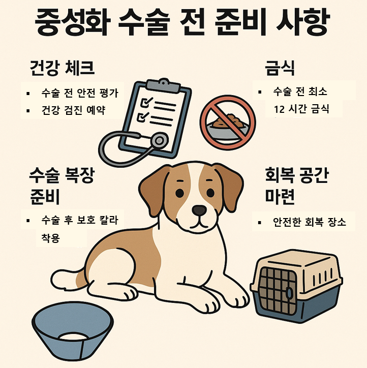 중성화 수술 전 준비 사항 이미지