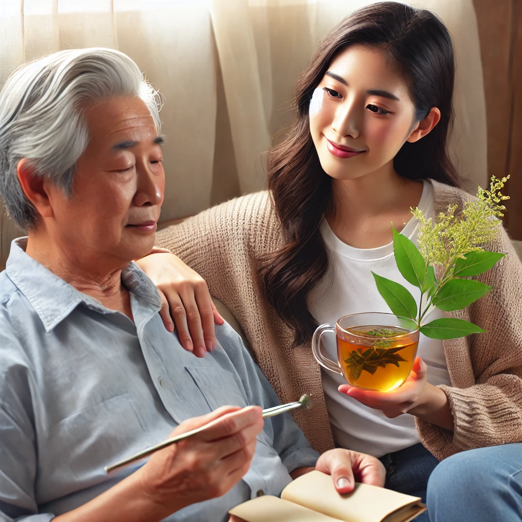 부녀 사진