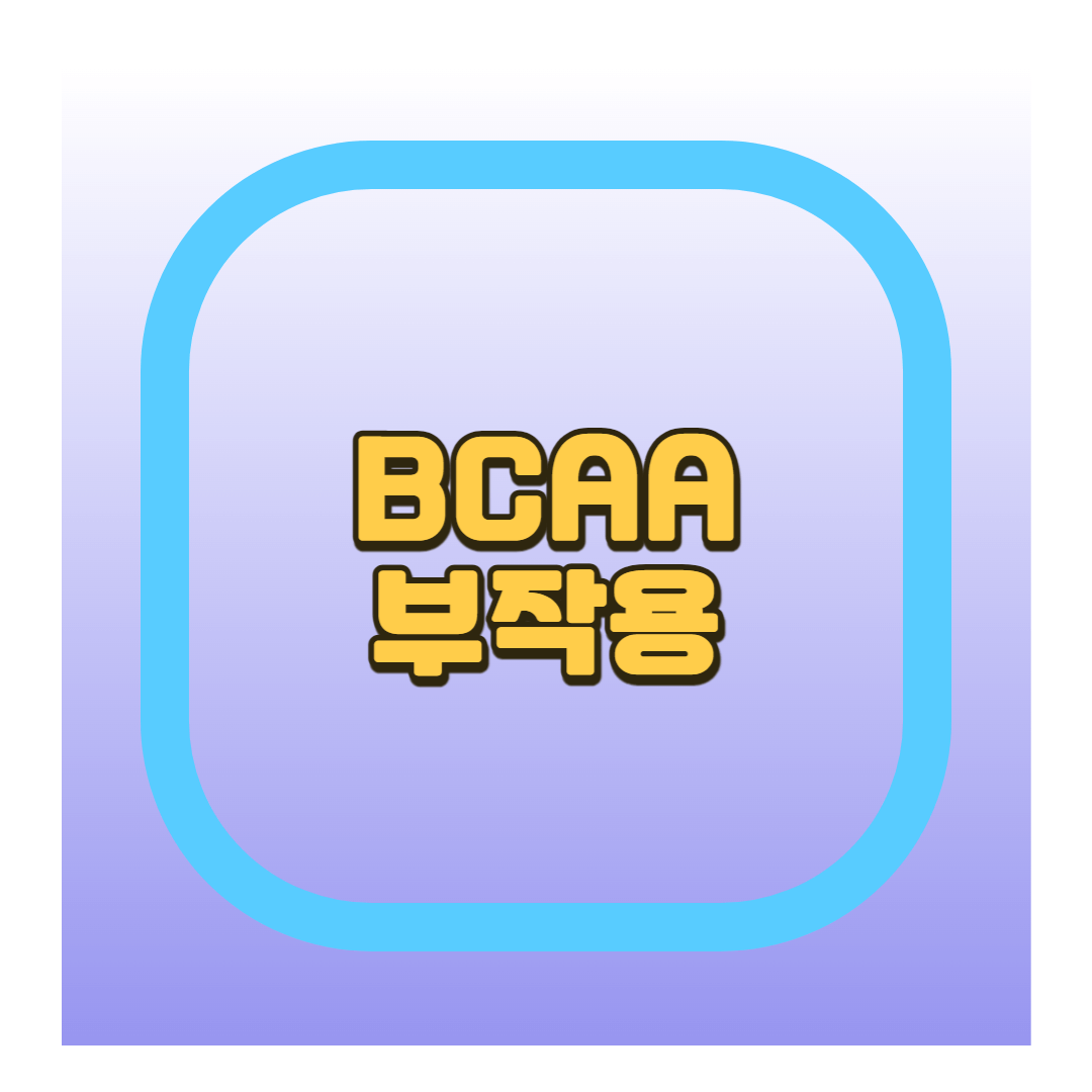 BCAA 부작용