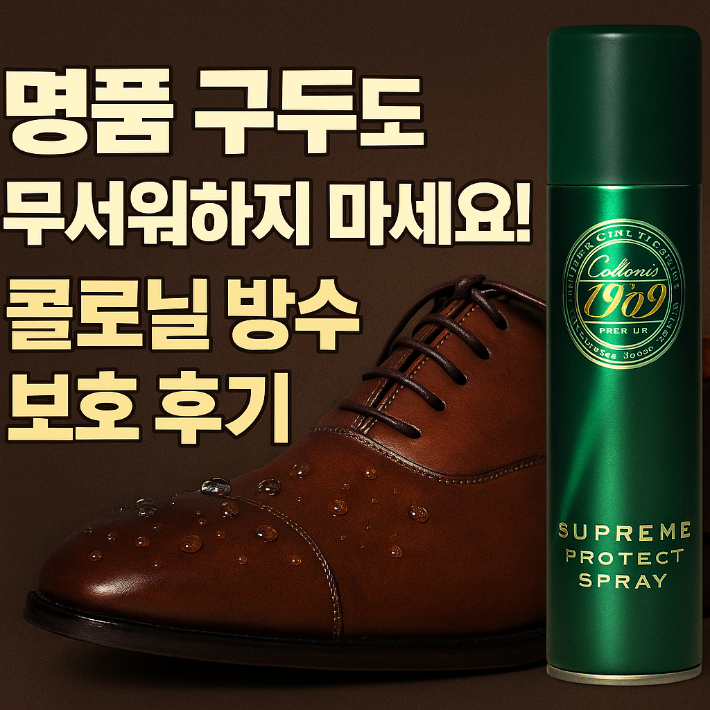 명품 구두도 무서워하지 마세요! 콜로닐 방수 보호 후기