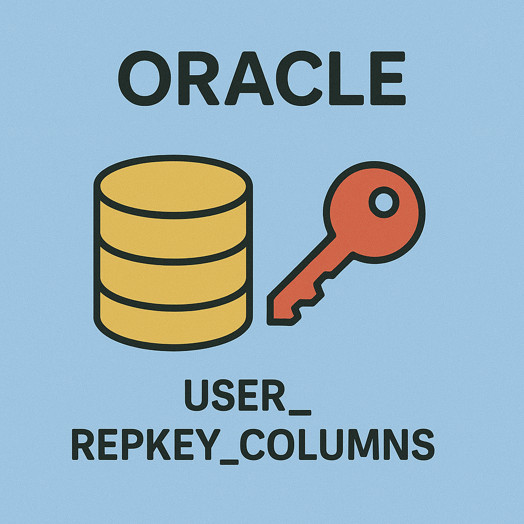 USER_REPKEY_COLUMNS 뷰 완전 해설 : 복제 키 컬럼을 이해하는 핵심 가이드