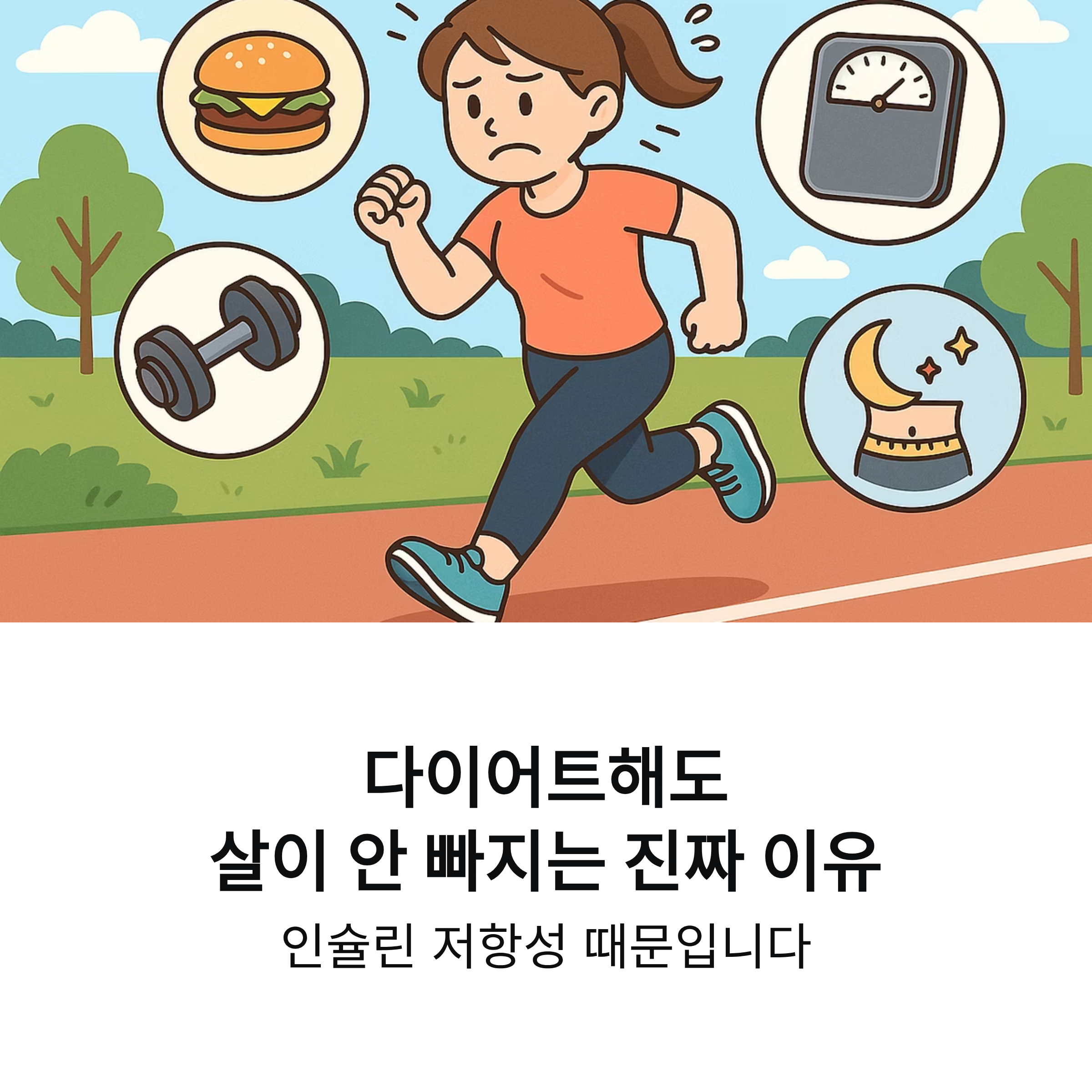 다이어트를 해도 살이 안 빠지는 진짜 이유, 인슐린 저항성 때문이에요