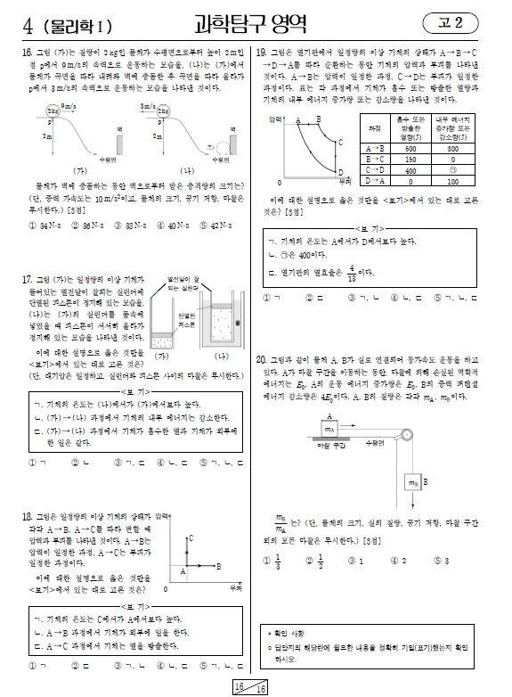2023-6월-고2-모의고사-물리학 1-기출문제-다운