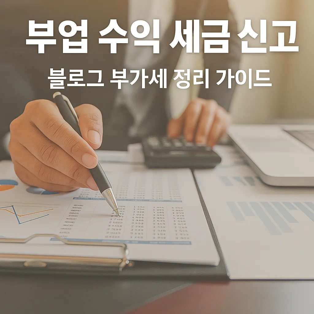 2025년 부업 수익 세금 신고, 블로그 부가세 정리 가이드