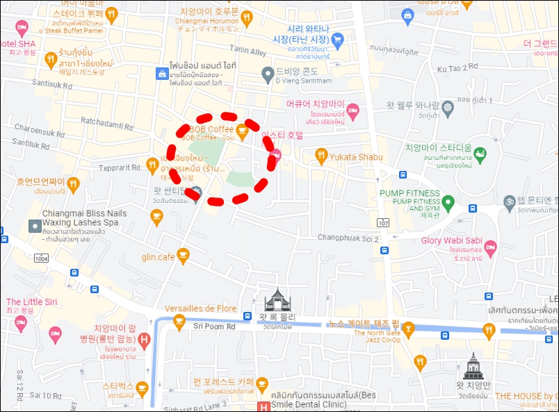 치앙마이 싼티탐 화장터 지역