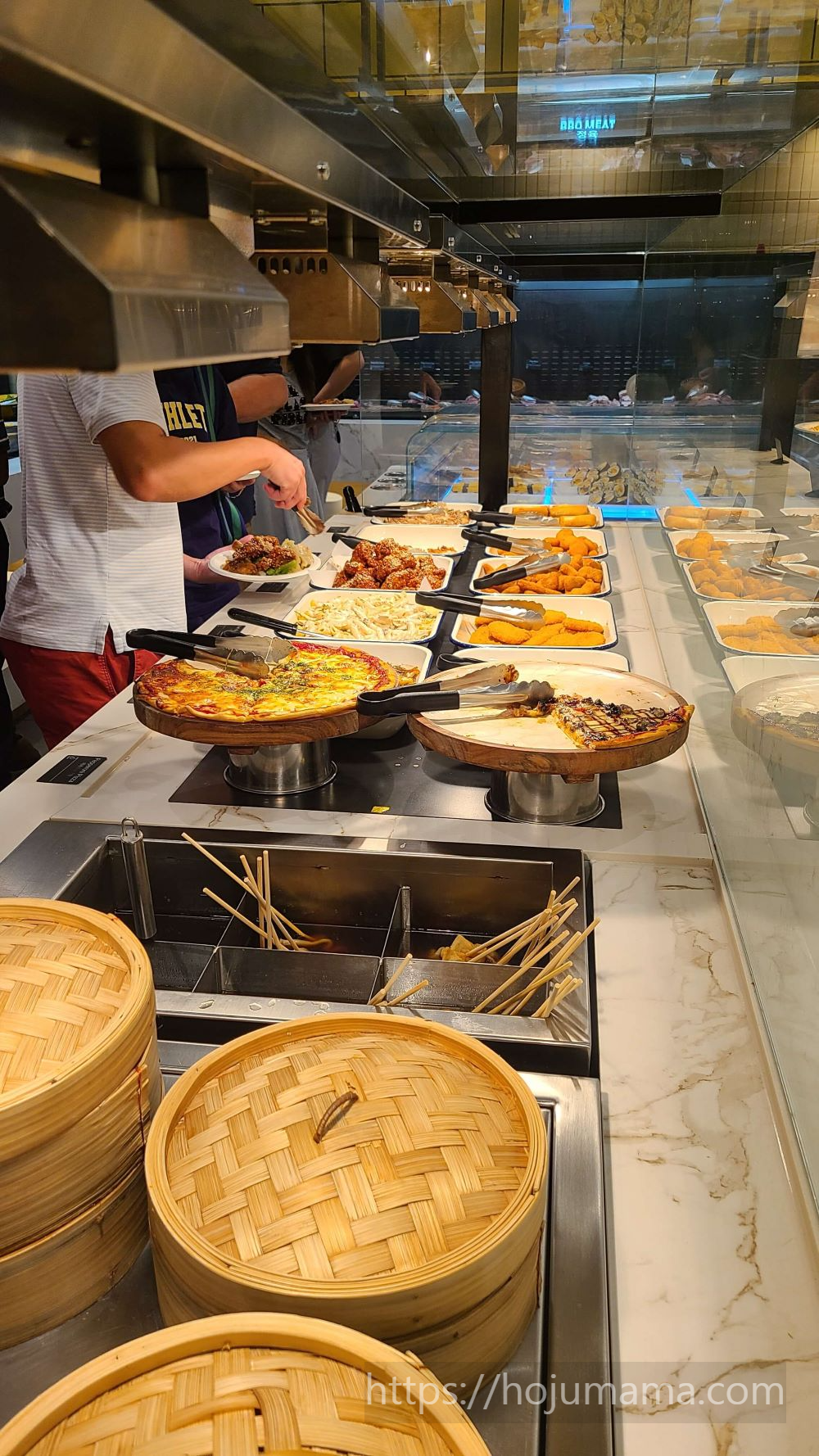 서울가든 뷔페 음식들