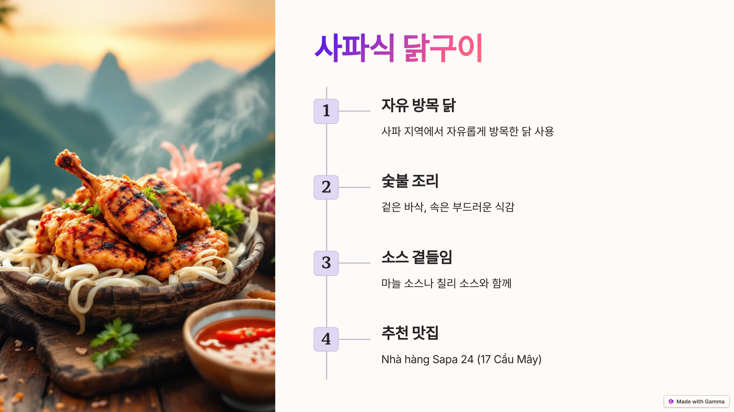 사파식 닭구이