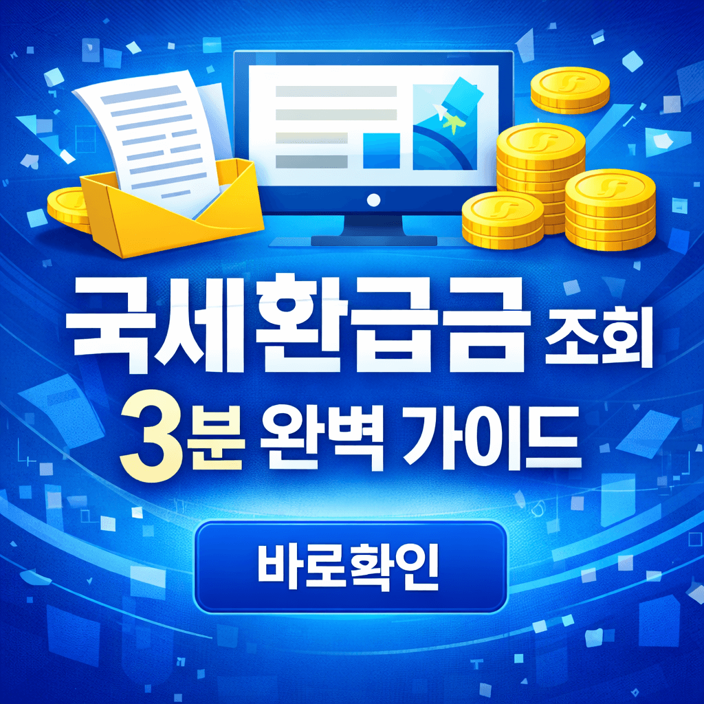 국세환급금 조회 3분 완벽 가이드
