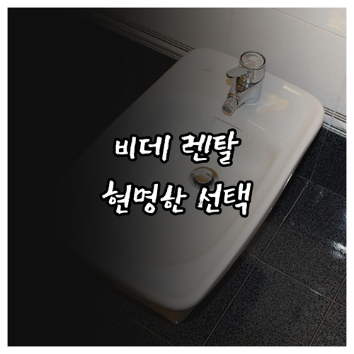 비데 렌탈: 장점, 단점, 그리고 현..