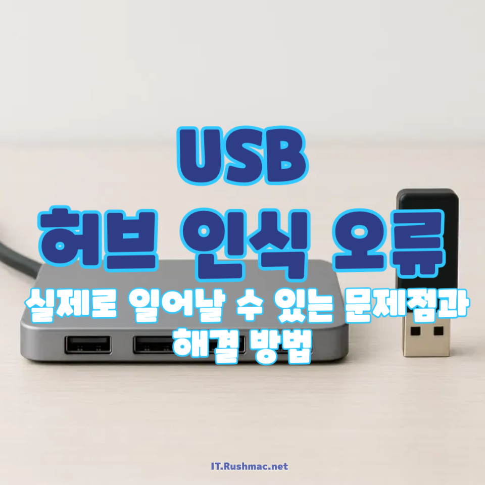 USB 허브 인식 오류