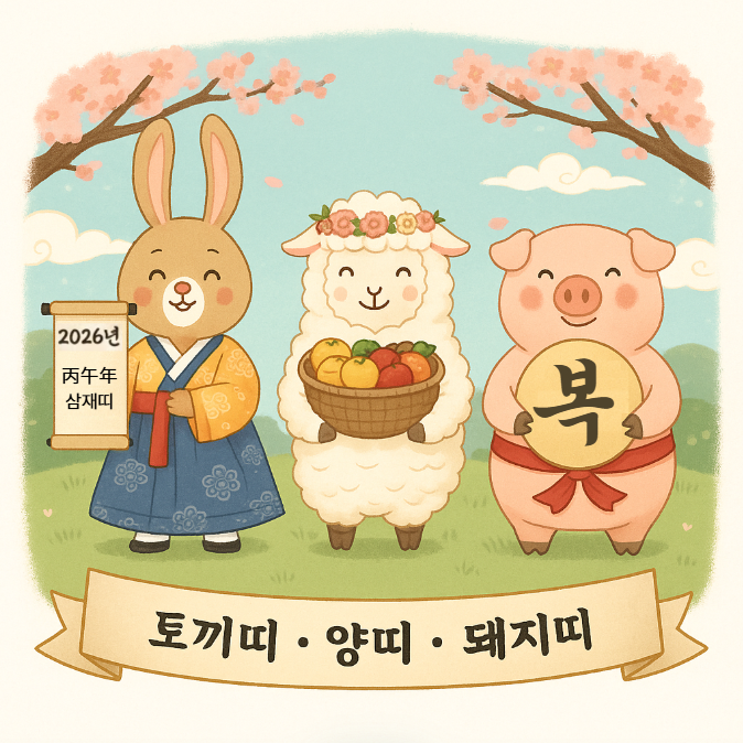 병오년 삼재띠 (토끼띠, 양띠, 돼지띠)