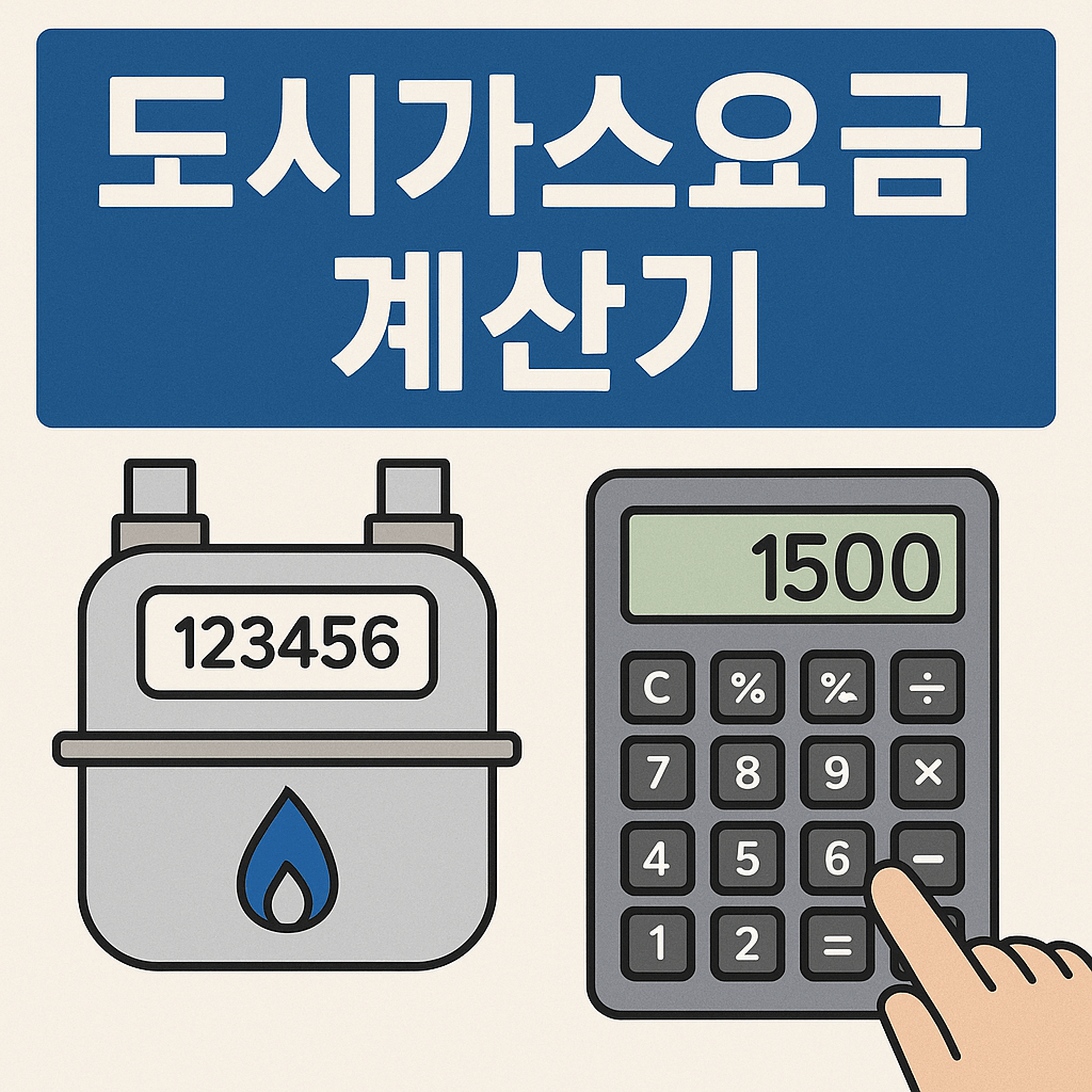 도시가스요금 계산기