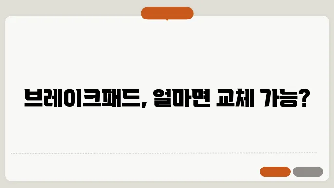 브레이크드 교체비용