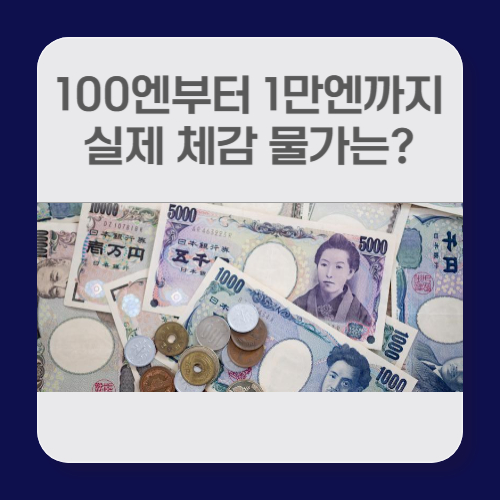 일본 화폐 단위와 종류