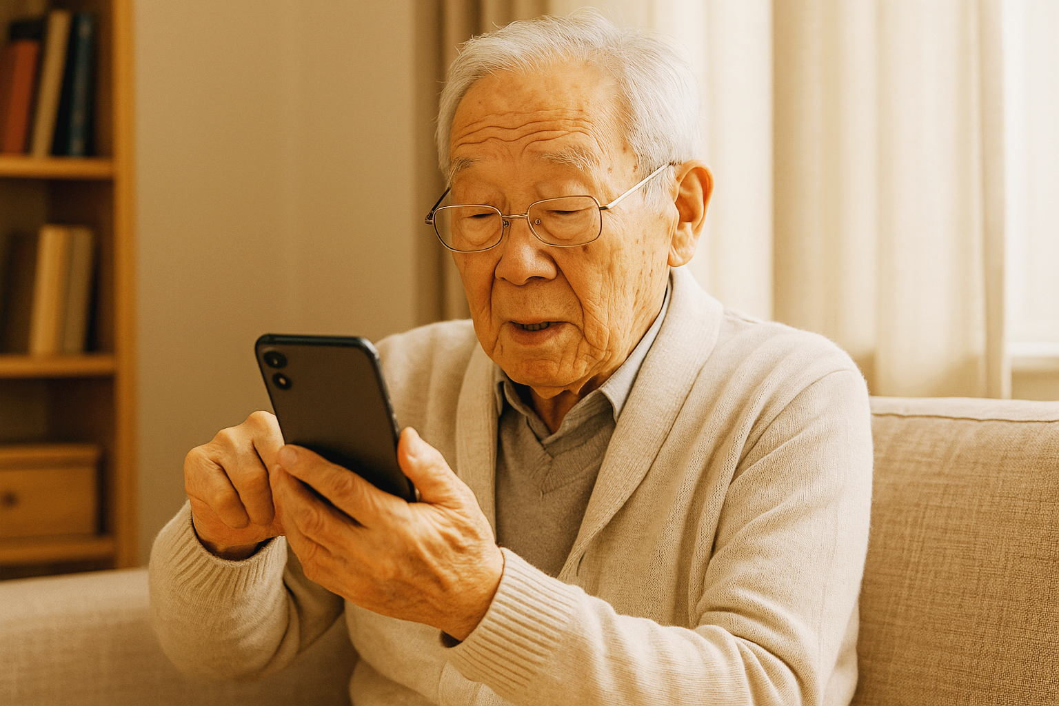 실버세대 스마트폰 사용