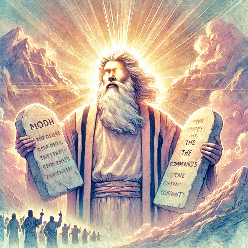 언약의 말씀, 십계명을 받은 모세의 기도와 교훈