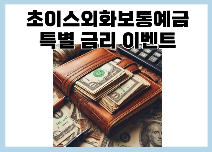 초이스외화보통예금-특별금리-이벤트