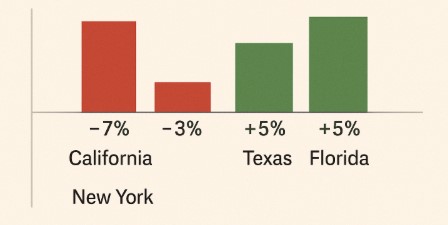 미국 인기 유학 주의 학생 수 변화 사진