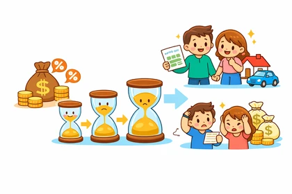 이자 총액과 상환 기간 관계 비교 예시17