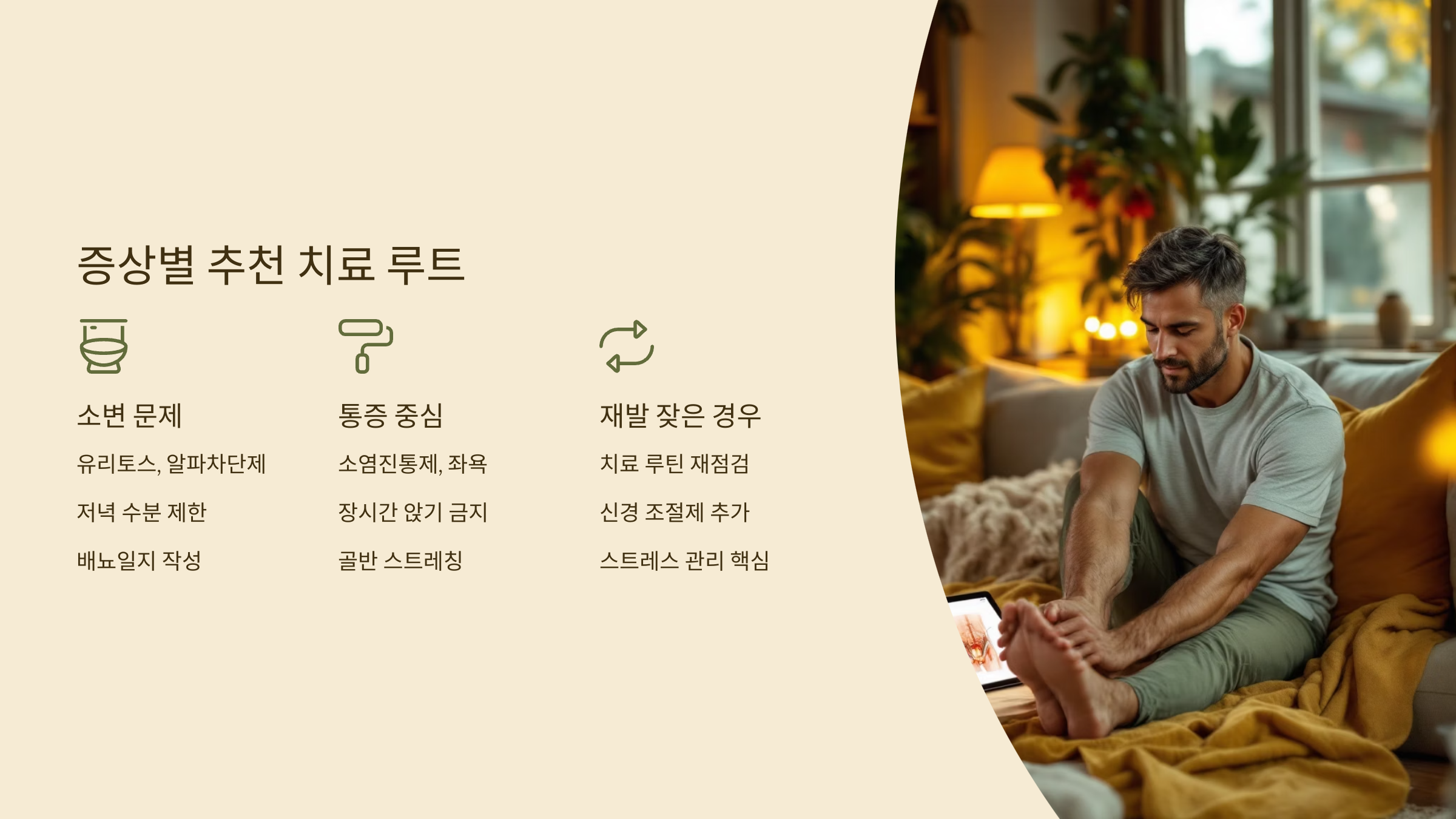 증상별 추천 치료 루트