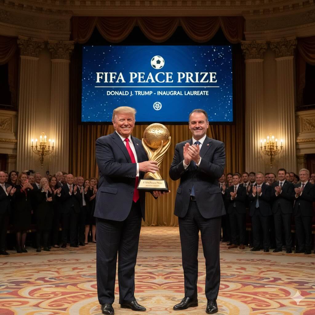 트럼프 미국 대통령, 신설 'FIFA 평화상' 초대 수상자로 선정