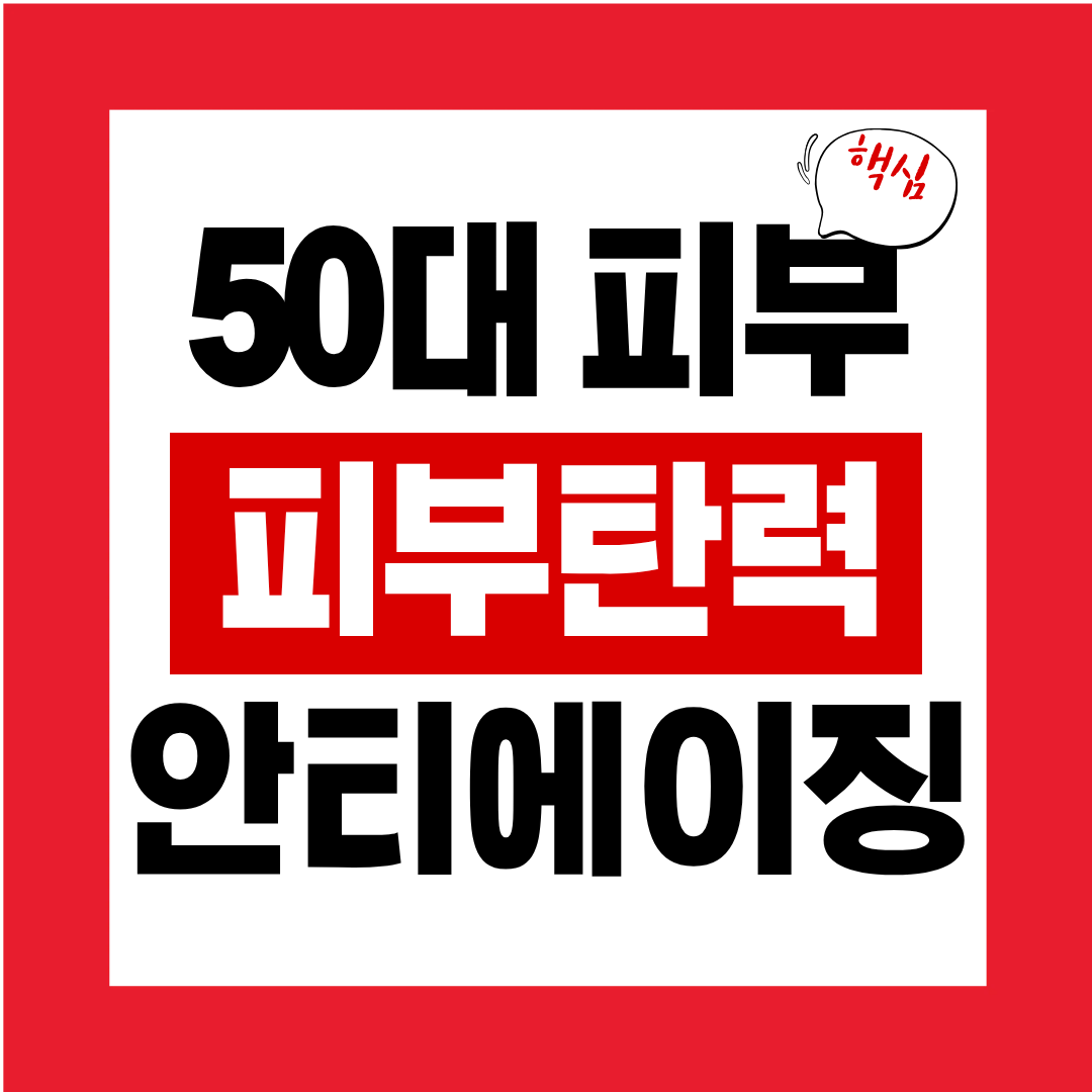 50대 피부 탄력을 되살리는 안티에이징 핵심 성분