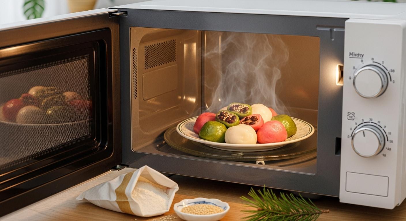 송편 전자레인지