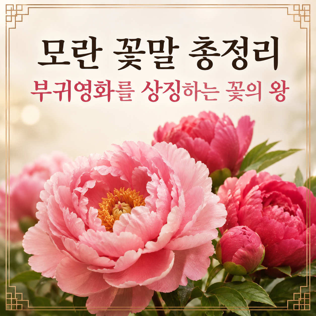 모란 꽃말