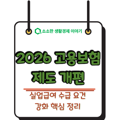 2026 고용보험 제도 개편, 실업급여 수급 요건 강화 핵심 정리