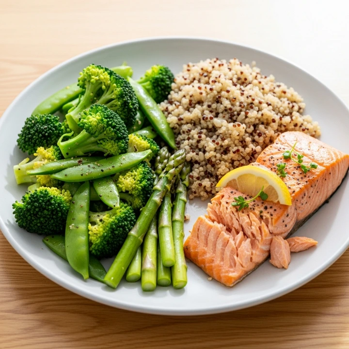 연어, 병아리콩, 녹색 잎채소는 심장 건강을 위한 식단의 핵심 추천 음식입니다