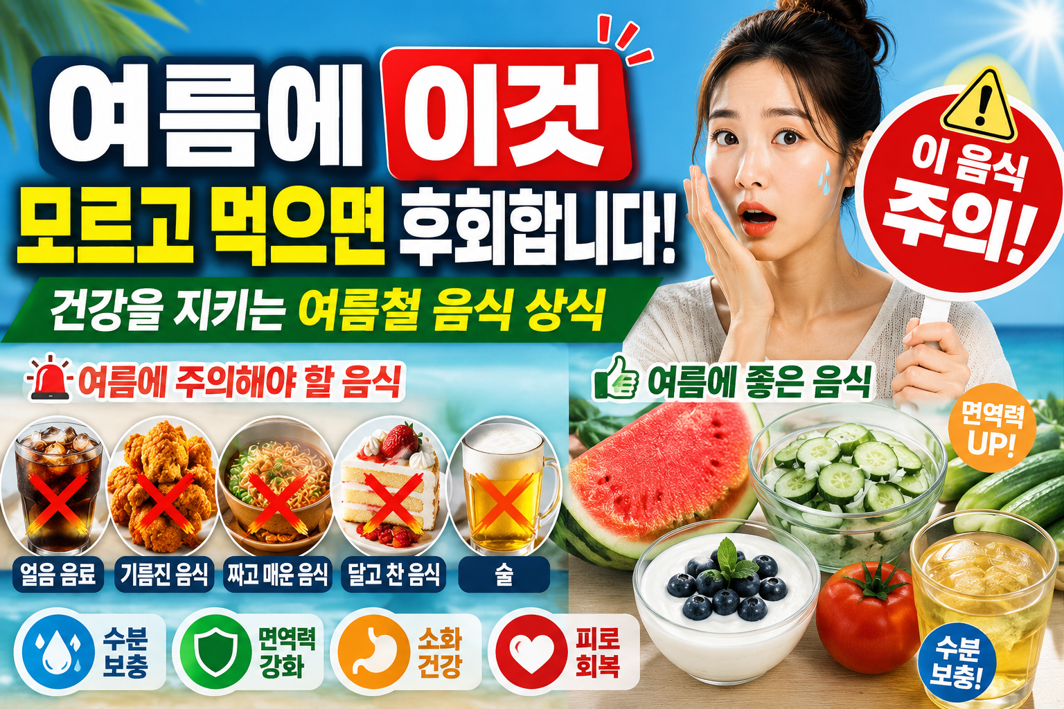 여름에 이것 모르고 먹으면 후회합니다, 건강을 지키는 여름철 음식 상식