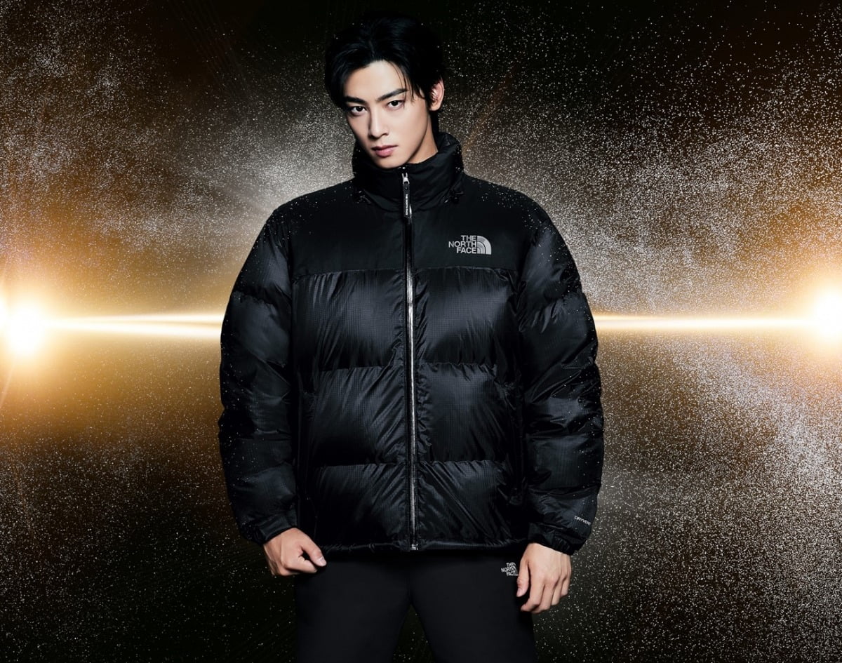 노스페이스 홍보대사 차은우.