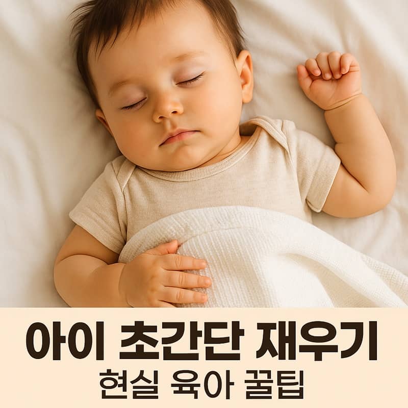 아이 초간단 재우기 이미지
