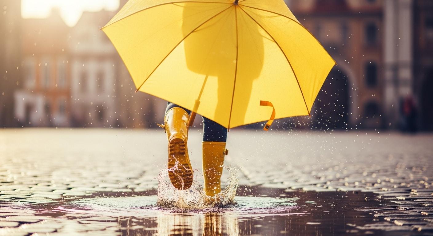 노란우산 노란장화