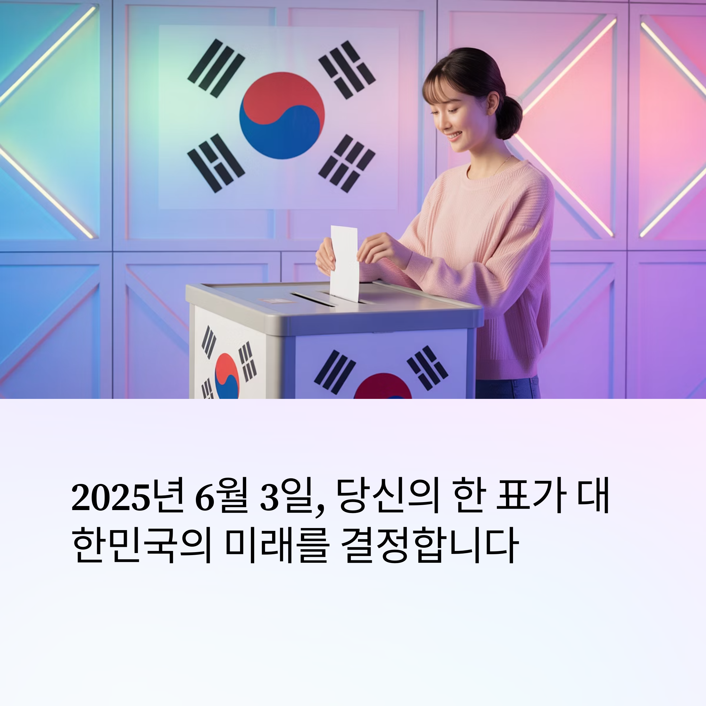 2025년 제21대 대통령 선거 본투표, 투표 시간과 유의사항 총정리
