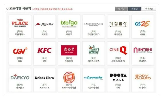 도서문화상품권 사용처