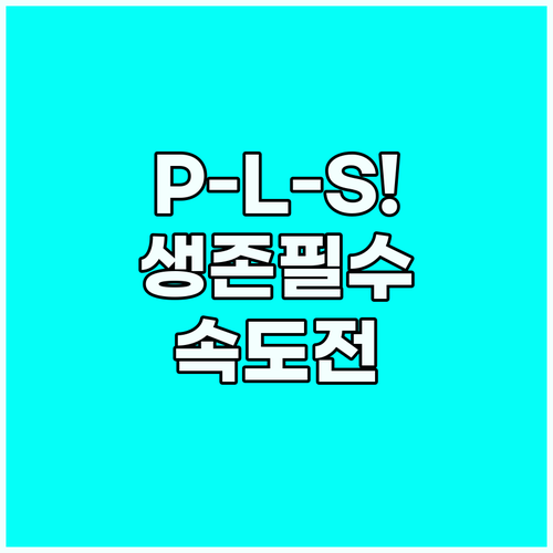 명확성 속도 생존 커뮤니케이션 P-L..