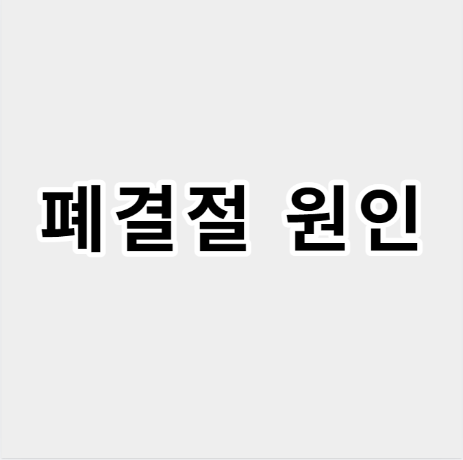 폐결절원인