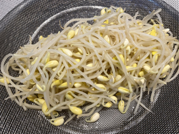 데친 콩나물 물기 빼기