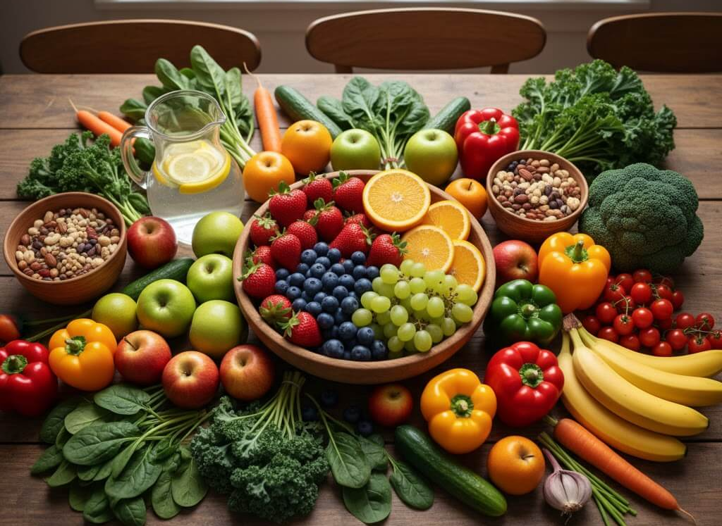 채소, 과일, 통곡물
