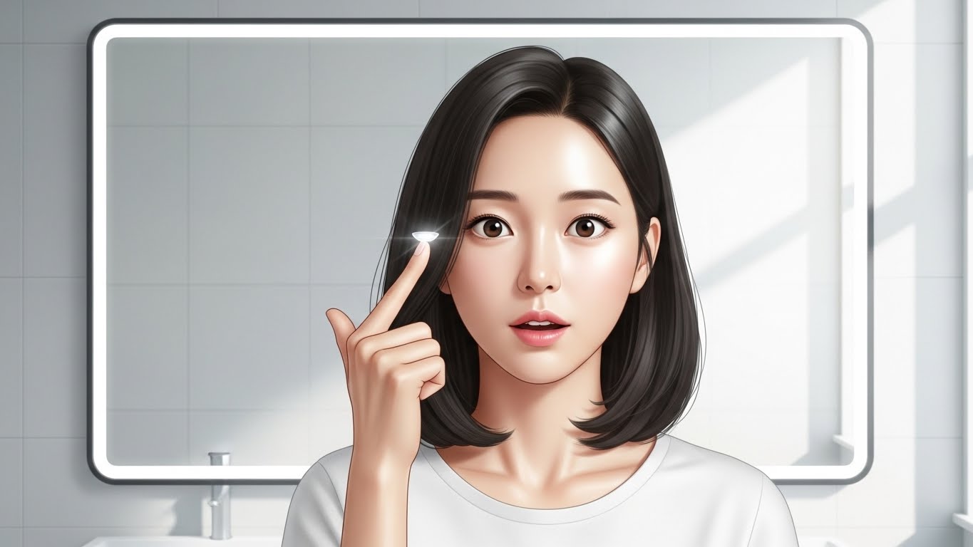 소재의 산소 투과율과 국소적 신생혈관 증상